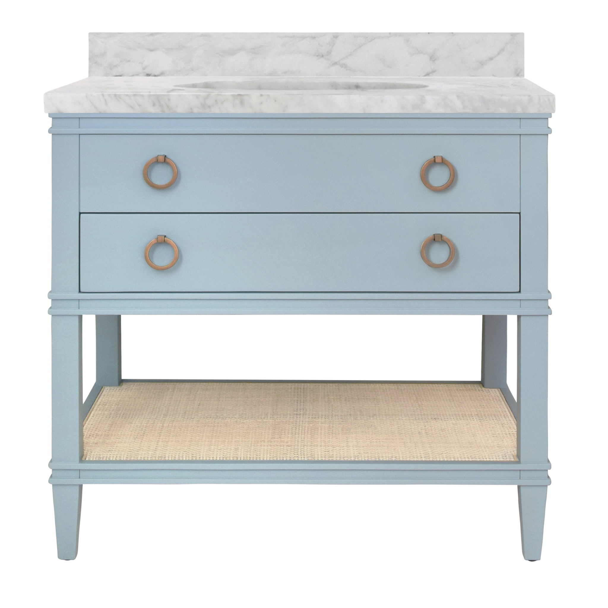 Cutler Bathroom Vanity Cabinet with Sink - Modern Bathroom Storage for Towels & Toiletries - Perfect for Small Bathrooms & Powder Rooms