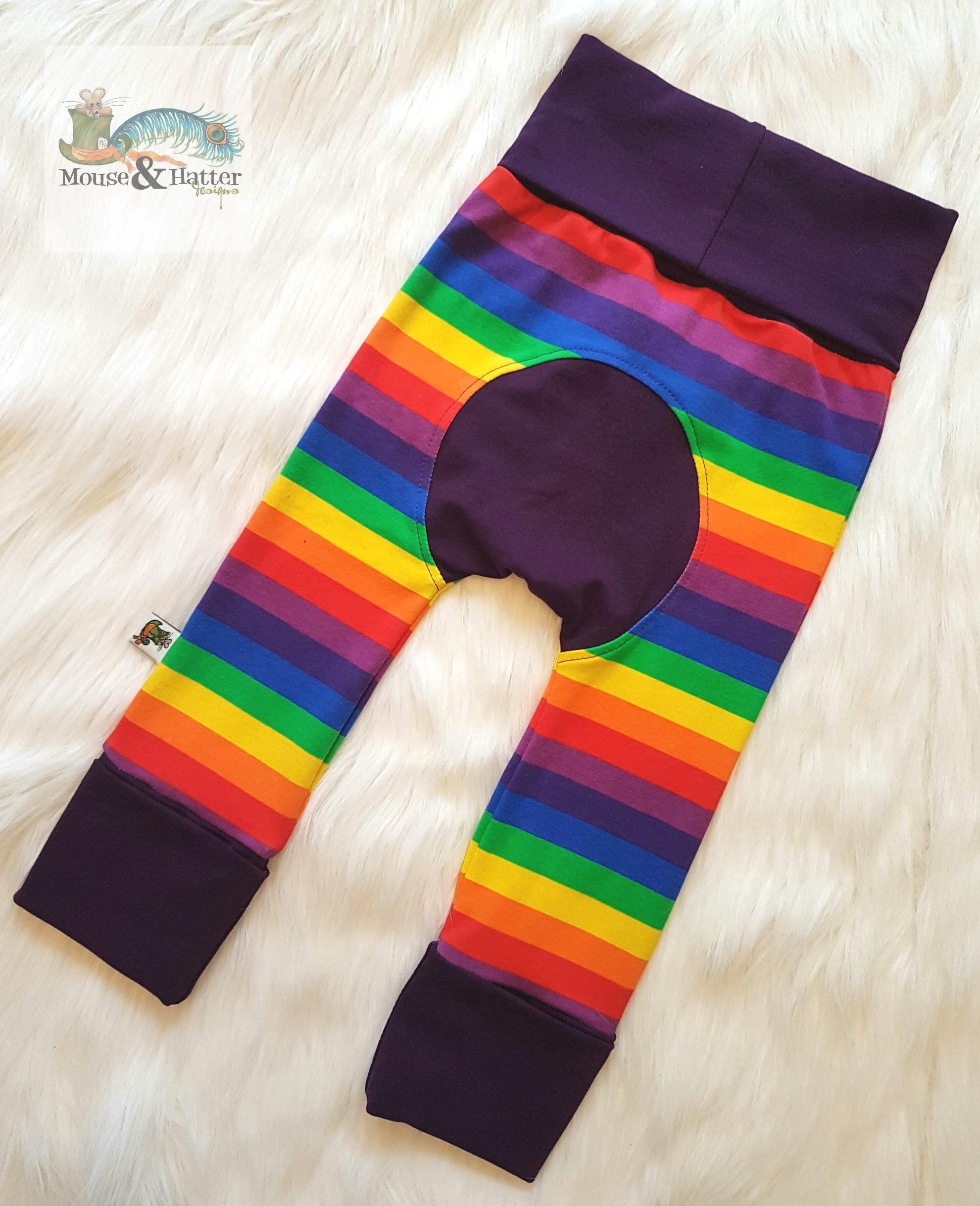 MINI Grow With Me Pants for Babies & Toddlers | Adjustable Waistband | Soft Cotton Stretchy Pants | Perfect for Playtime, Daycare & Family Outings