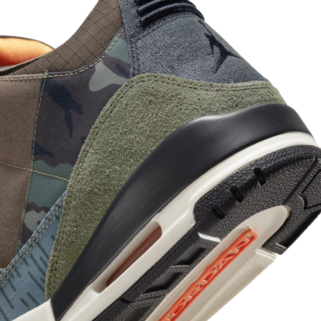 Air Jordan 3 Retro Special Edition Patchwork Camo Sneakers - Dark Hazel Multi-Color (DO1830-200) | Men's Basketball Shoes for Streetwear & Casual Outfits