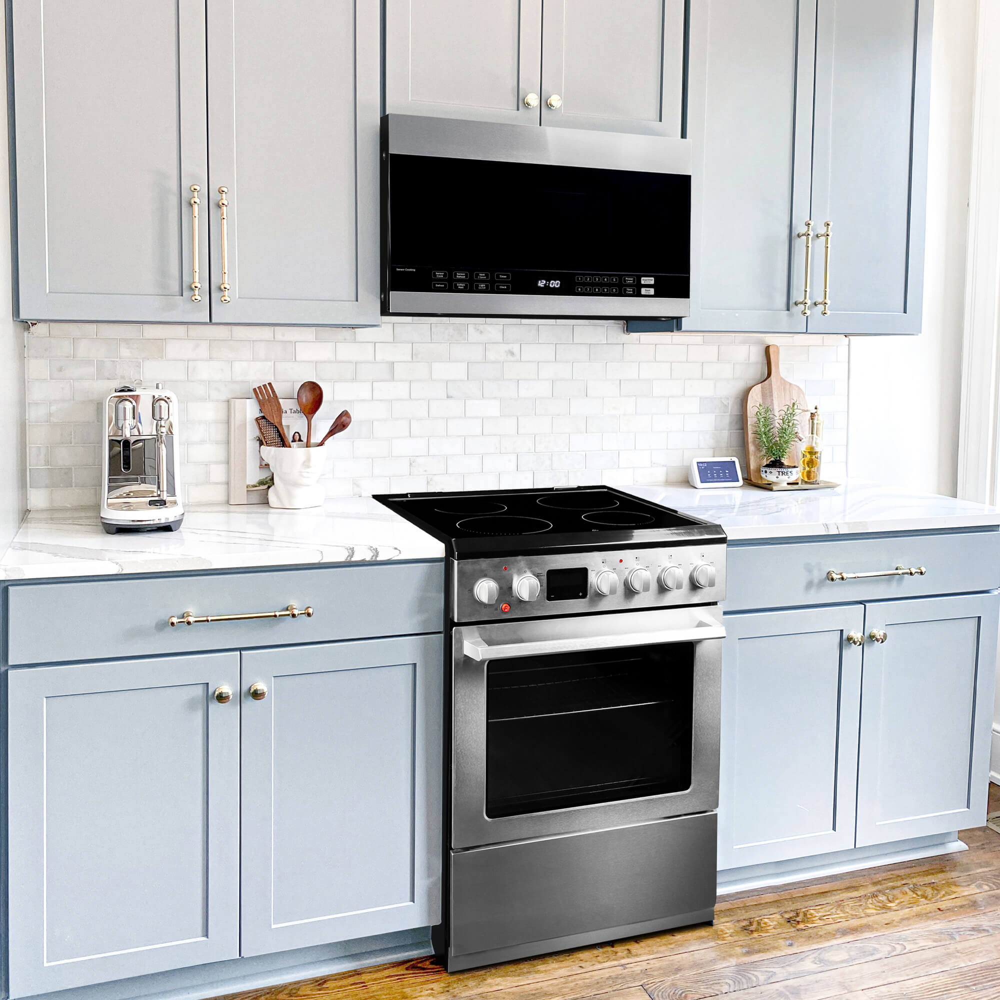 Danby DOM014401G1 1.4 cu. ft. Stainless Steel Over The Range Microwave Oven - Perfect for Kitchen Remodeling & Space-Saving Cooking