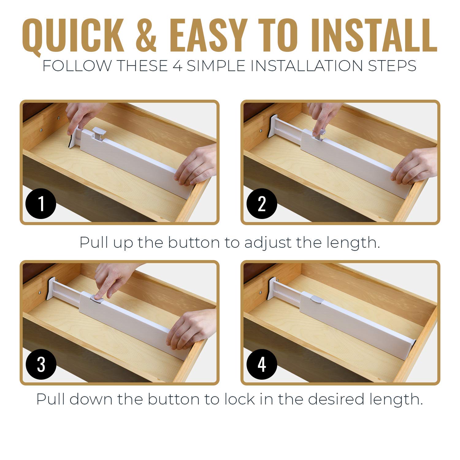 Adjustable Drawer Organizers 4