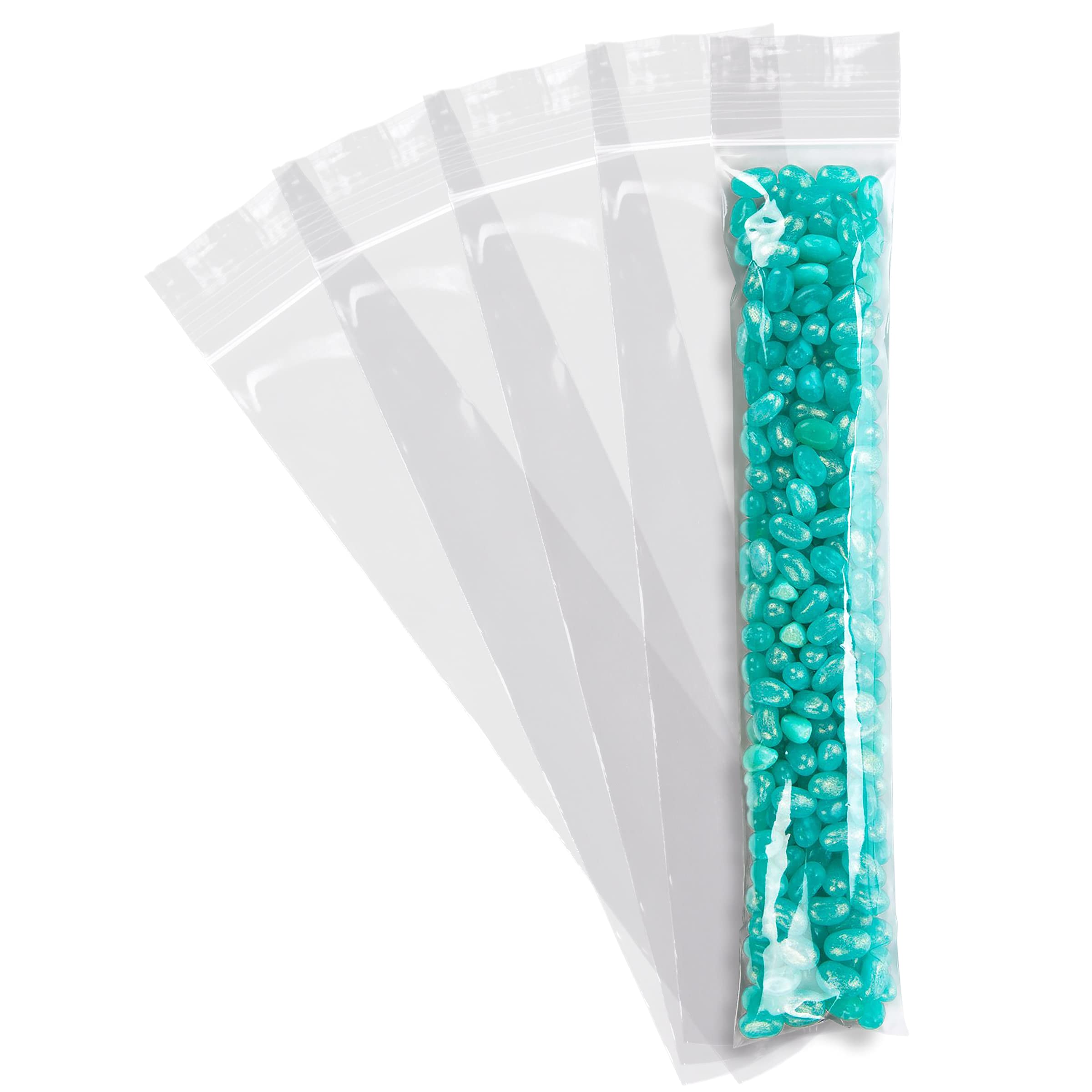 APQ 2x12 Inch Clear Reclosable Zipper Bags - 1000 Pack of 2 Mil Thick Waterproof Plastic Storage Bags with Secure Zipper Closure | Jewelry, Crafts, Industrial & Household Organization | Perfect for Beads, Small Parts, Snacks & Travel Essentials
