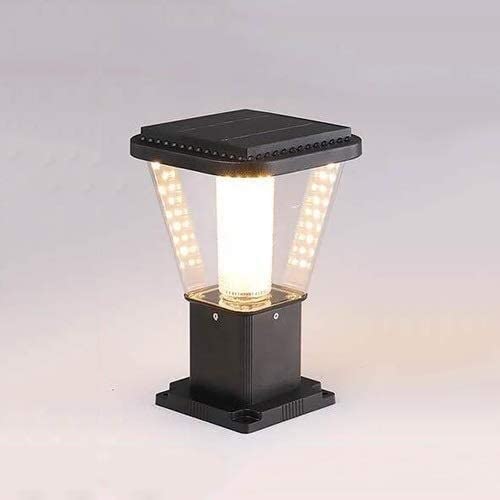 Solar Post Lights Outdoor Waterproof - IP55 LED Deck Post Cap Lights for Fence, Yard, Patio, Garden & Park - Landscape Lighting for Pathways, Driveways & Doorposts - Solar Powered & Energy Efficient
