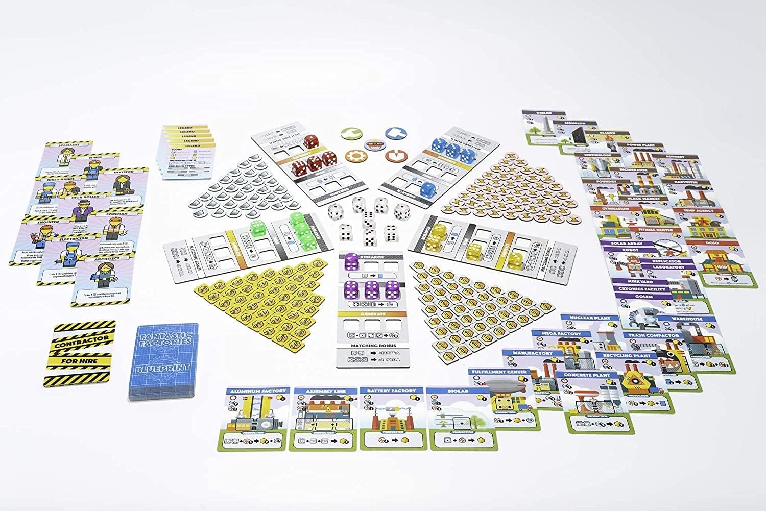Fantastic Factories Strategy Board Game for Adults & Families - Fun Factory Building & Resource Management Game for Game Nights & Parties