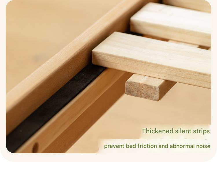 Kids Wooden Bed with Night Light - Beech & Poplar Little House Design with 15-Minute Auto Light Off - Perfect for Bedrooms, Playrooms & Cozy Sleep Spaces