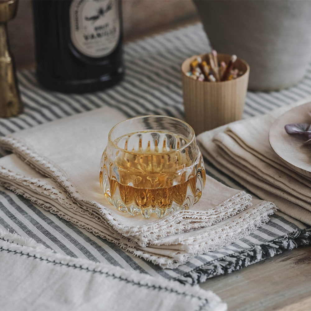 Handblown Heirloom Sipper Glass - Vintage Style Drinking Cup for Tea, Coffee & Cocktails - Perfect for Home Entertaining & Gift Giving