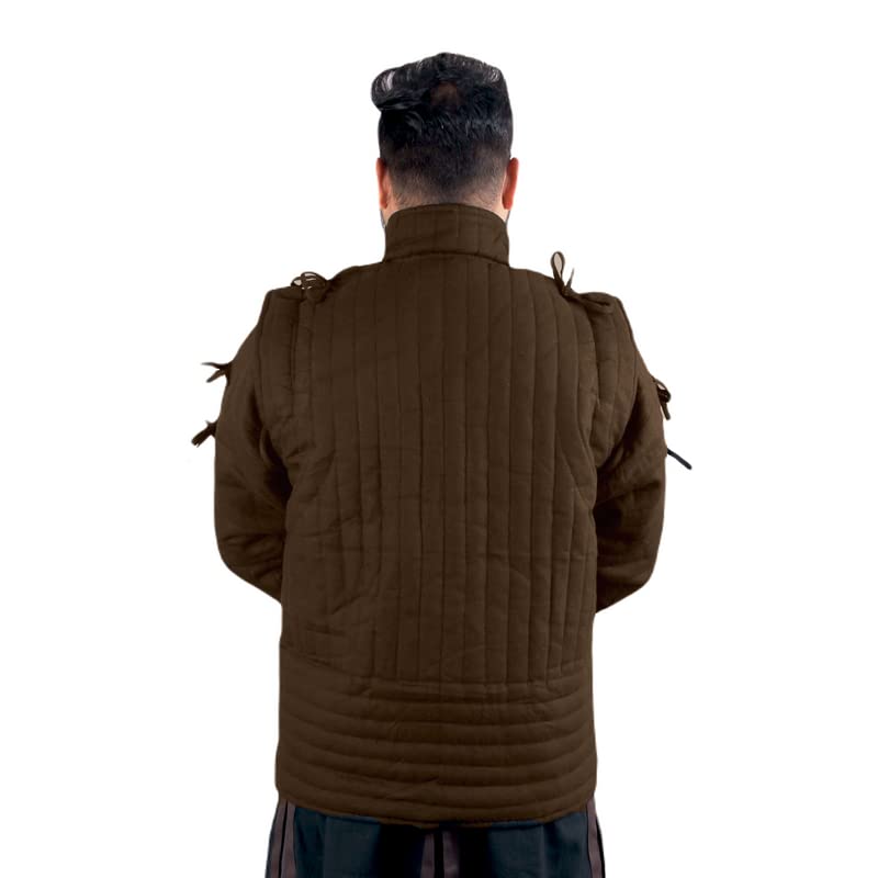 THE MEDIEVALS Gambeson Thick Padded Coat - Medieval Aketon Jacket Armor for LARP, SCA & Cosplay | Cotton Fabric Battle-Ready Costume | Perfect for Renaissance Fairs, Historical Reenactments & Theater Performances