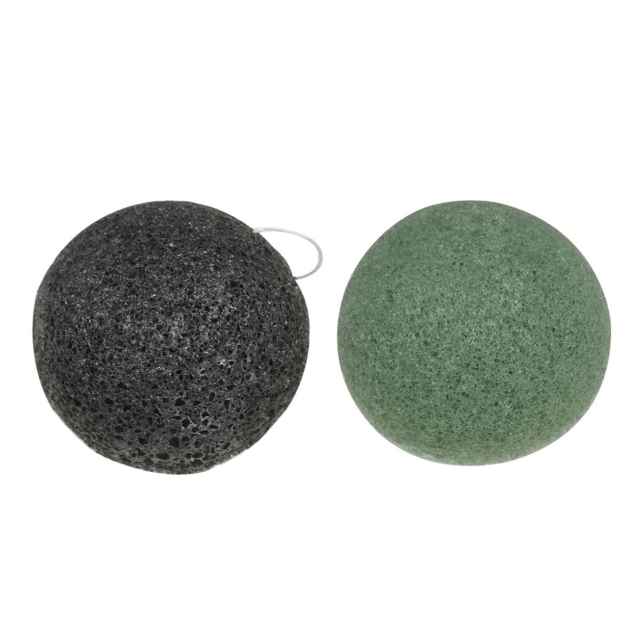 4pcs Konjac Facial Sponge Set - Natural Konjac Face Wash & Body Scrubber for Gentle Exfoliation, Deep Cleansing & Makeup Removal | Perfect for Daily Skincare, Acne-Prone Skin & Sensitive Skin Care Routine