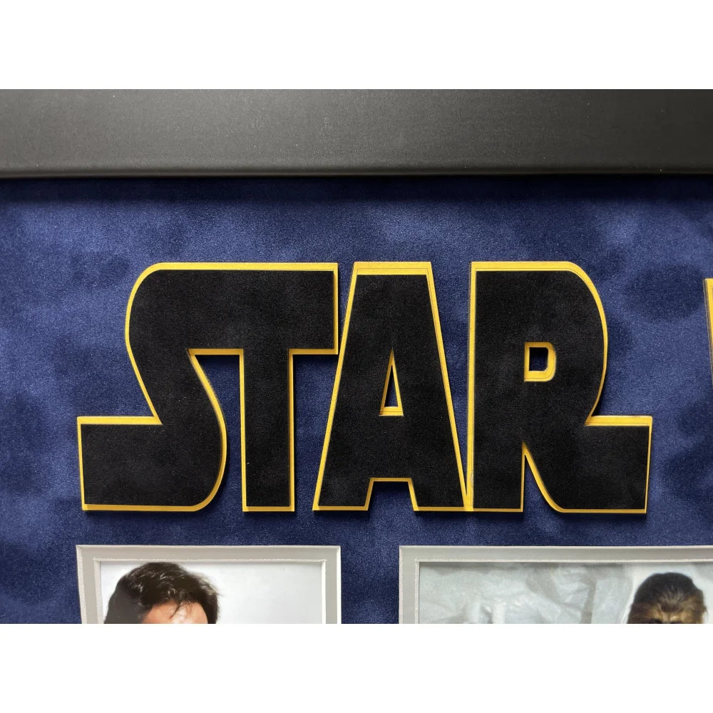 Harrison Ford Autographed Han Solo Star Wars 8x10 Photo Framed with Topps COA - Perfect for Collectors, Fans & Home Theater Decor