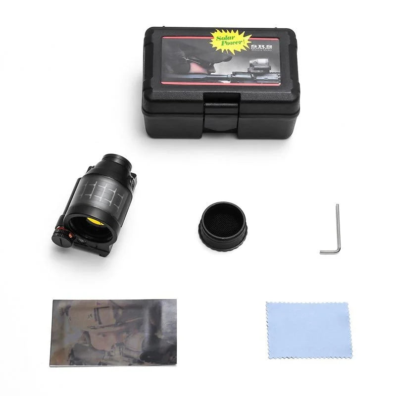 Tactical SRS Solar Power Red Dot Sight - Military Grade Sealed Reflex Scope for Hunting, Airsoft & Wargame | Perfect for Outdoor Shooting, Tactical Training & Survival Scenarios
