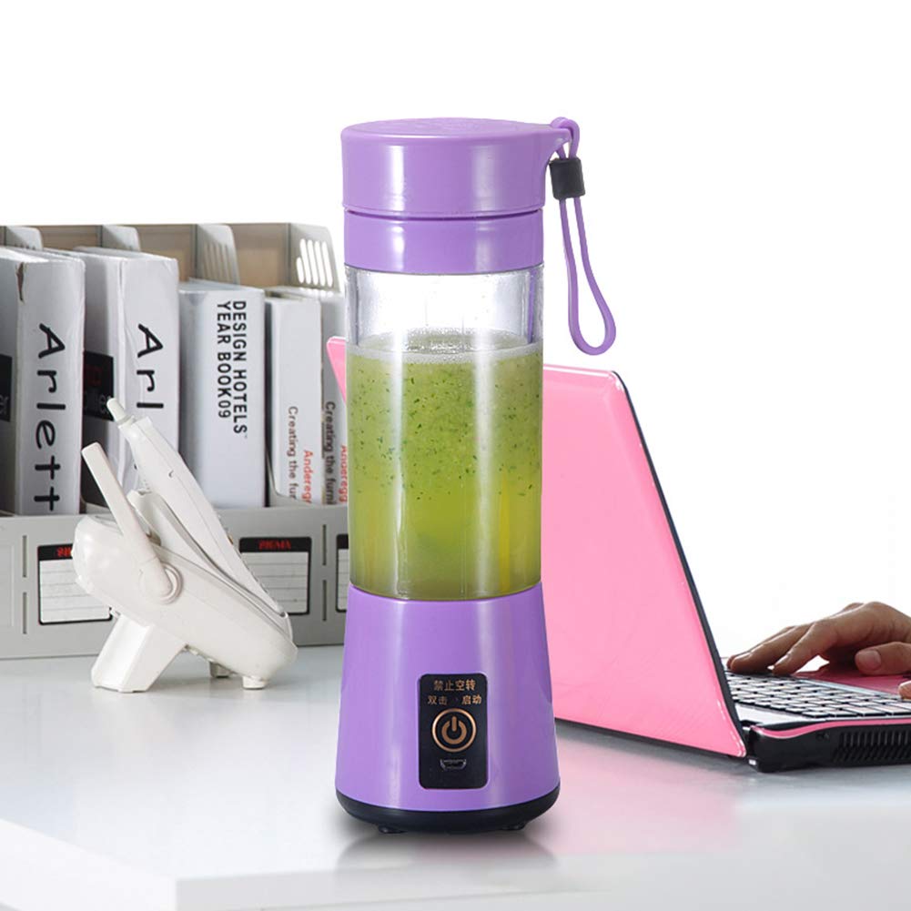 Portable USB Electric Juicer Cup - 401ml Mini Juice Blender for Smoothies, Shakes & Healthy Drinks - Perfect Travel, Office & Home Use - Small Electrical Gift Idea