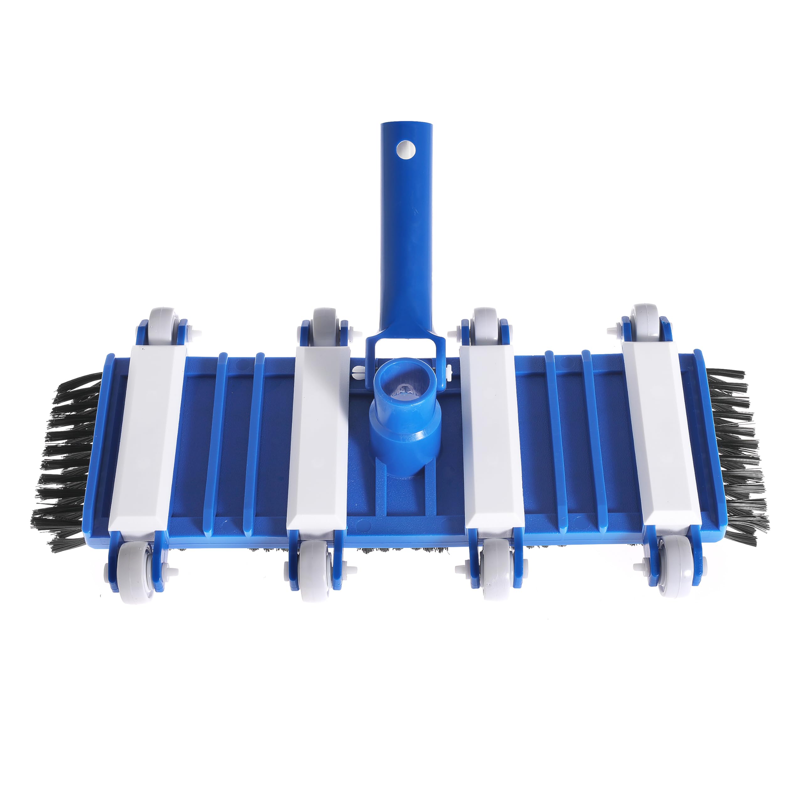 14 Inch Heavy Duty Flexible Pool Vacuum Head with Side Brushes - Compatible with 1-1/4