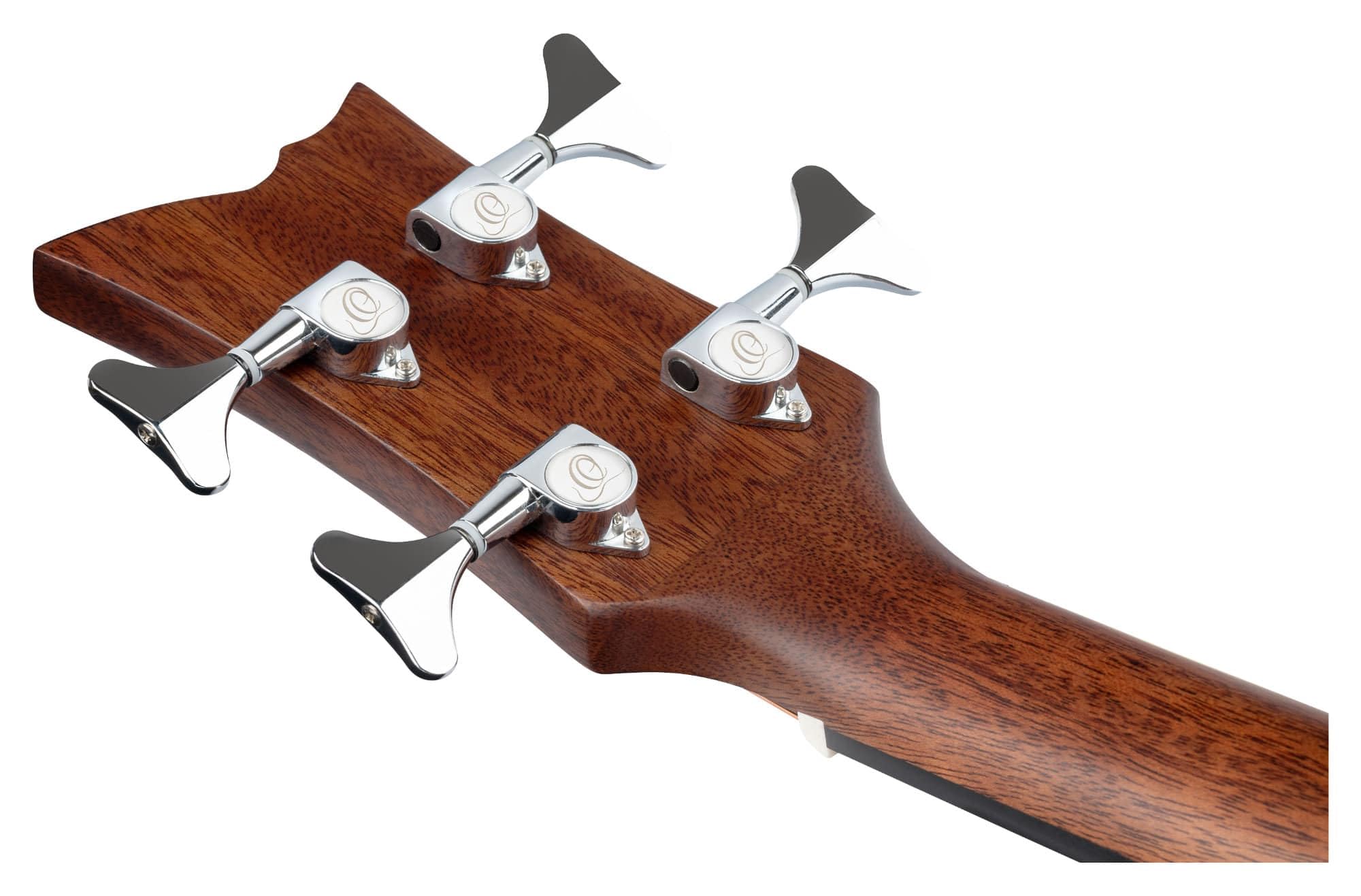 Ortega D7E-BFT-4 Deep Series 4-String Acoustic Bass Guitar - Right-Handed, Bourbon Fade Finish | Perfect for Live Performances, Studio Recording & Traveling Musicians