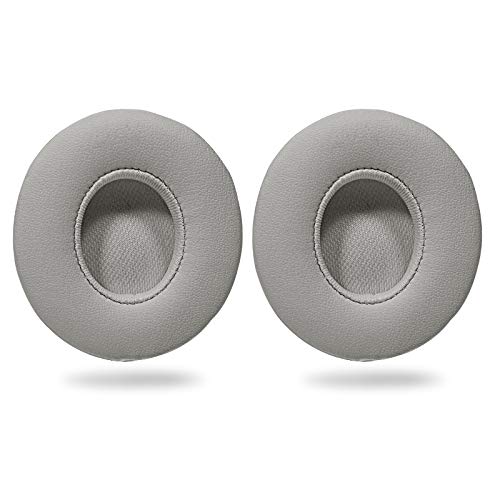 Premium Replacement Earpads for Beats Solo3 & Solo 2.0 Wireless Headphones - Light Grey Memory Foam Cushions - Enhanced Comfort for Music, Gaming & Travel