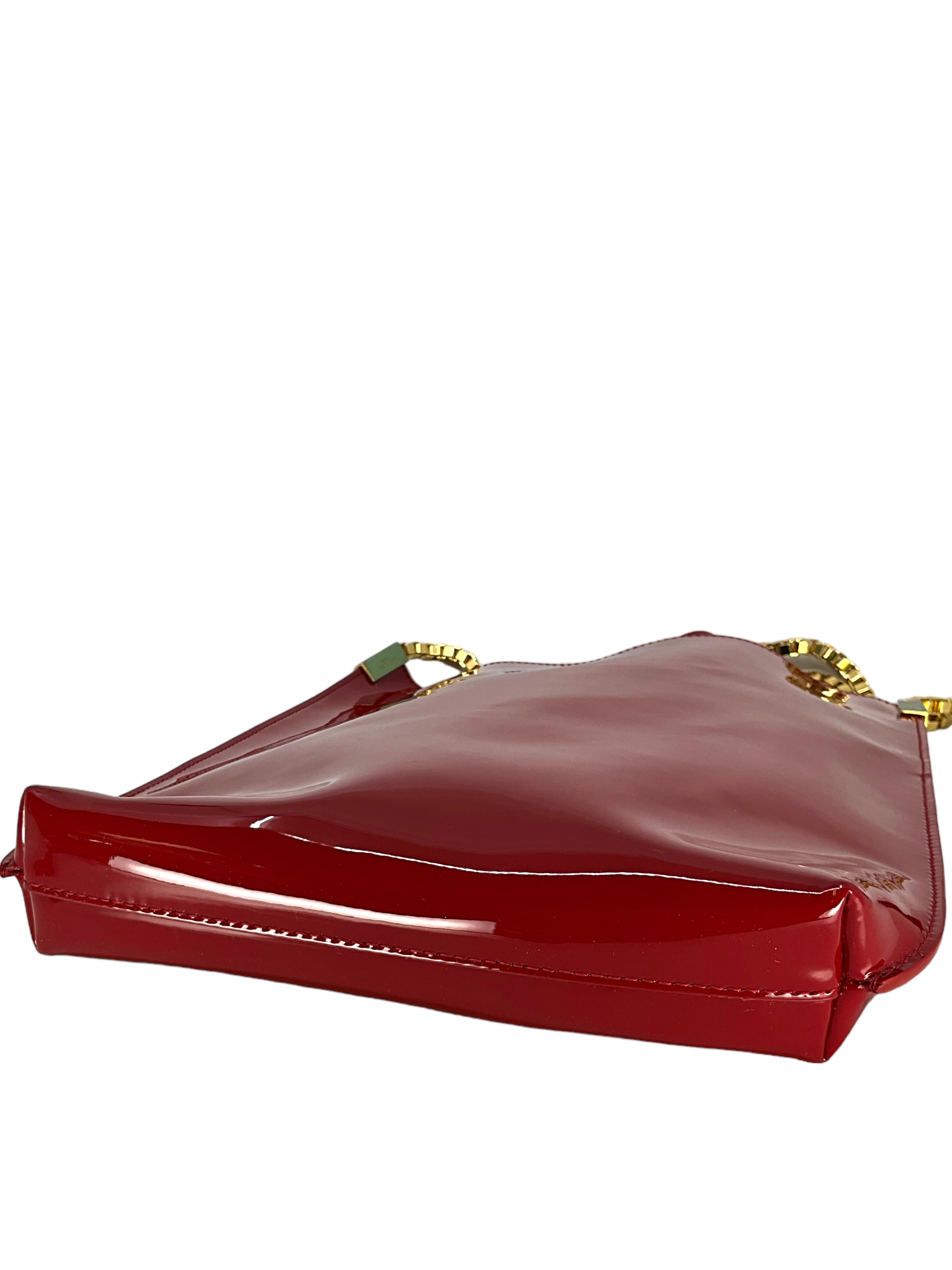 Saint Laurent Suzanne Small Patent Leather Chain Hobo Bag - Luxury Designer Handbag for Women | Perfect for Evening Parties, Date Nights & Special Occasions
