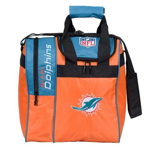 KR Strikeforce 2020 NFL Miami Dolphins Team Logo Single Tote Bowling Bag - Perfect for Football Fans, Game Day & Sports Enthusiasts