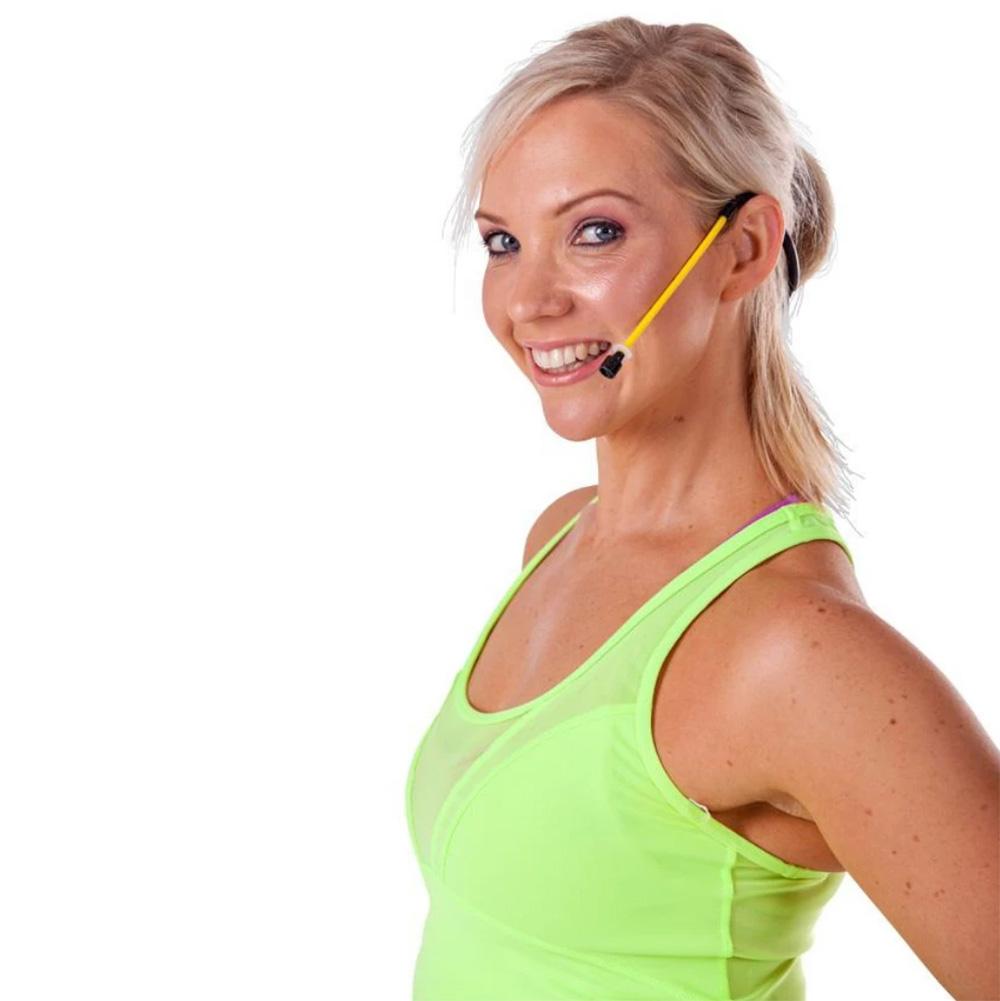 Aeromic Fitness Headset Microphone - Wireless Bluetooth Headset with Noise Cancelling Mic for Gym, Running & Workouts - Perfect for Trainers, Instructors & Fitness Enthusiasts