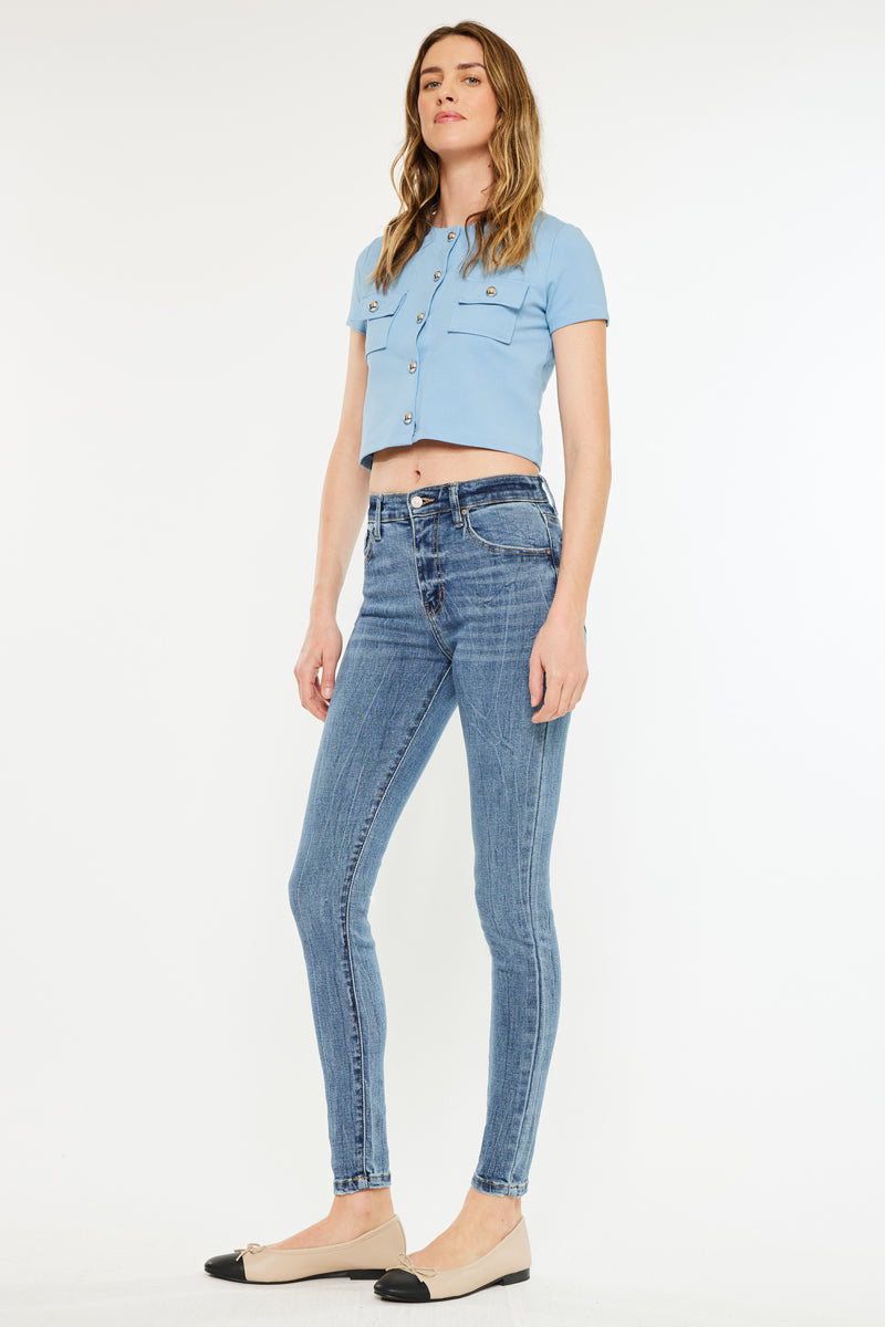 Kayleigh High Rise Super Skinny Jeans for Women - Stretch Denim Pants, Slim Fit, Comfortable & Trendy - Perfect for Casual Outfits, Night Out, and Everyday Wear