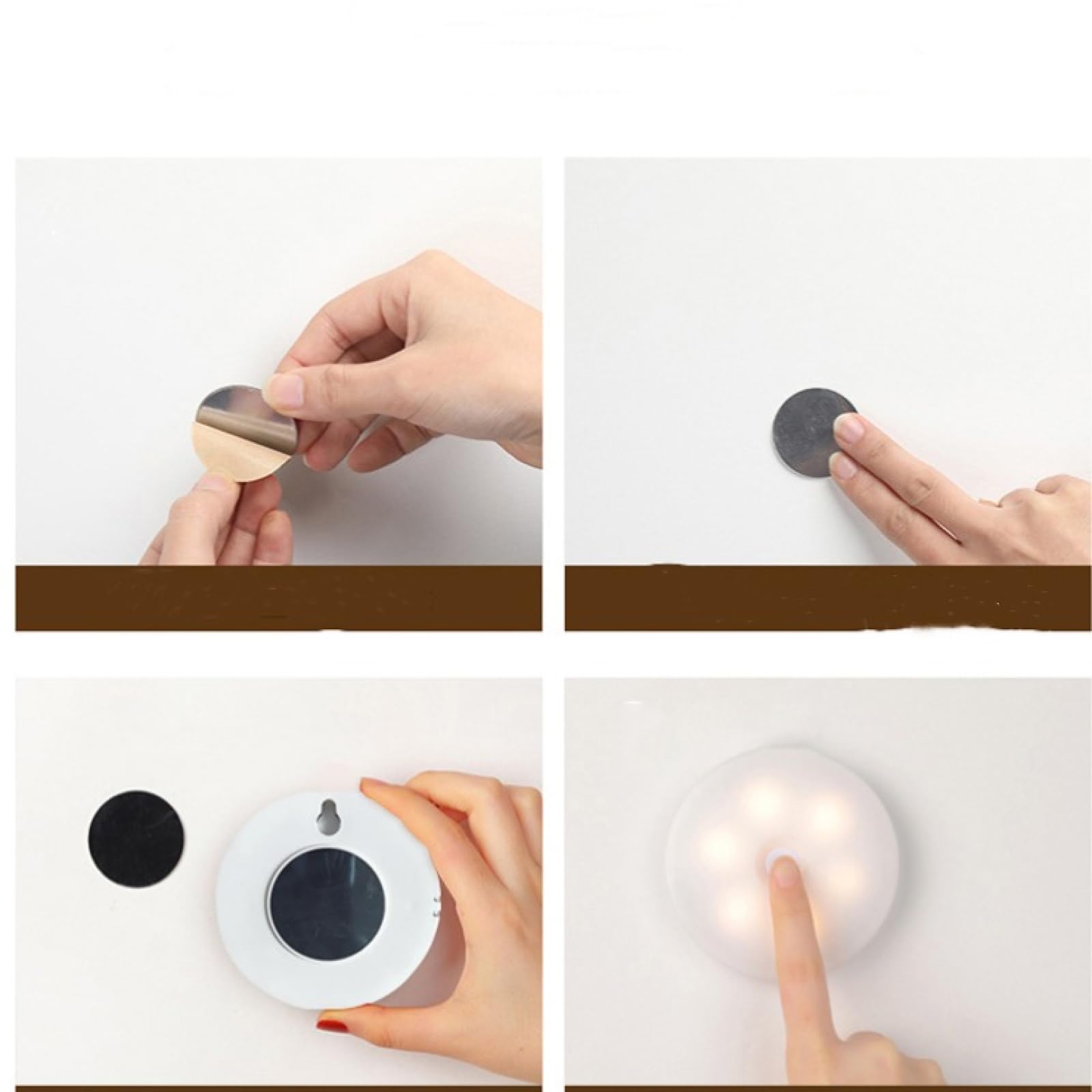 Smart LED Motion Sensor Night Light - USB Rechargeable Closet Light, Stair Light & Entryway Lighting for Home Safety & Convenience