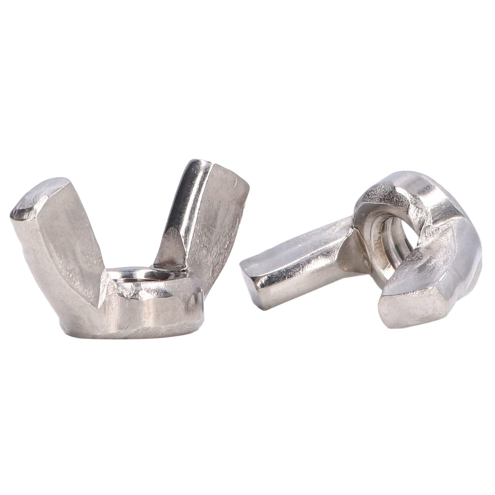 50Pcs Wing Nuts Assortment Kit - 304 Stainless Steel DIN 315 Hardware Parts (M5 Size) - Perfect for DIY Projects, Furniture Assembly, and Machinery Maintenance