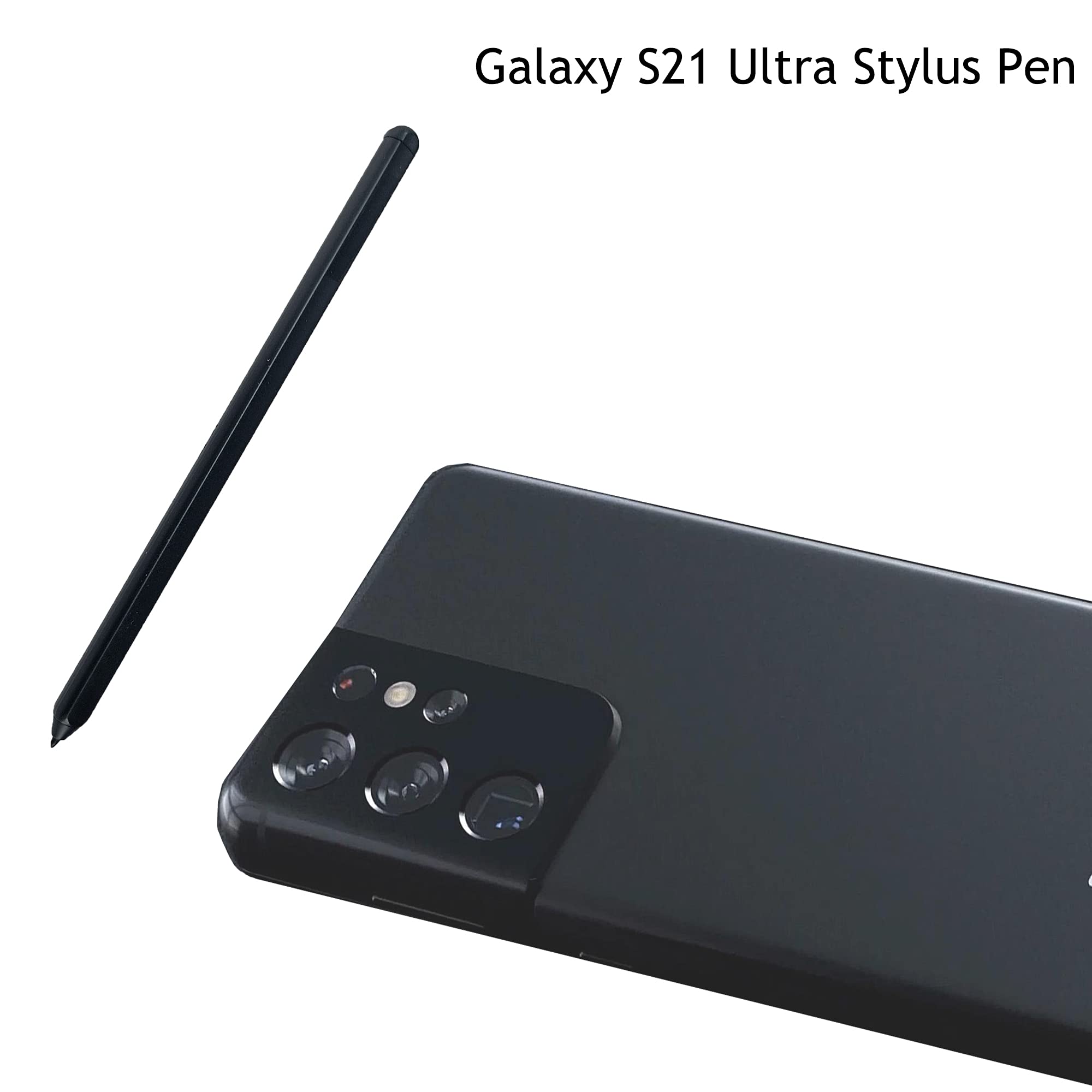 2 Pack S21 Ultra S Pen Stylus for Samsung Galaxy S21 Ultra 5G - Non-Bluetooth Version with 5 Replacement Tips (Black) - Perfect for Note Taking, Drawing & Precise Screen Navigation