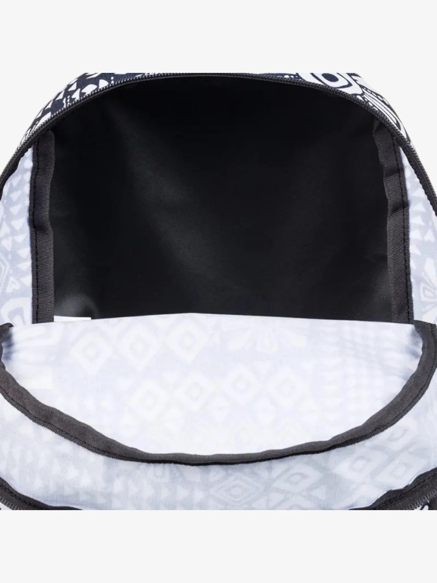 ROXY Always Core Printed Backpack - Black & White Floral Design for Women, School, Travel & Outdoor Adventures