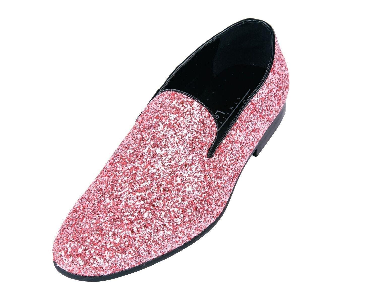 Sparkly Pink Slip-On Shoes for Men - Comfortable & Stylish Casual Sneakers for Everyday Wear, Walking, and Light Activities