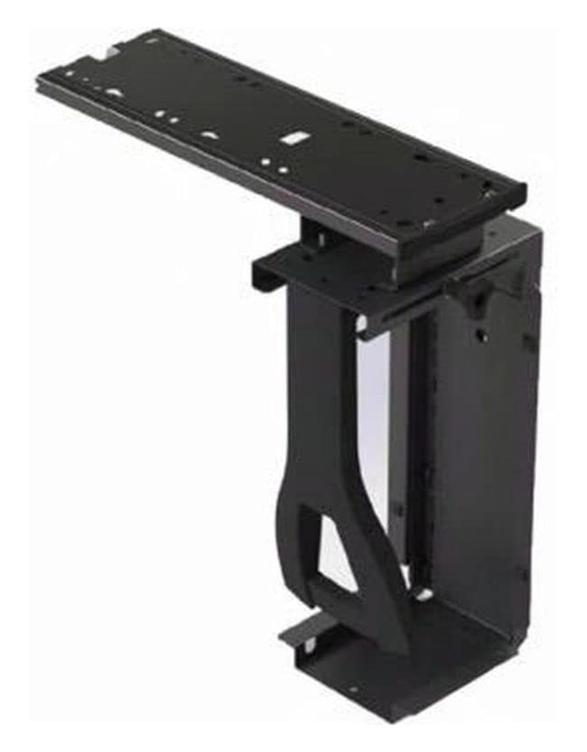Knape & Vogt WL7351D Adjustable Undermount Pull-Out Desktop CPU Holder - Space-Saving Computer Tower Storage for Office & Home Workstations