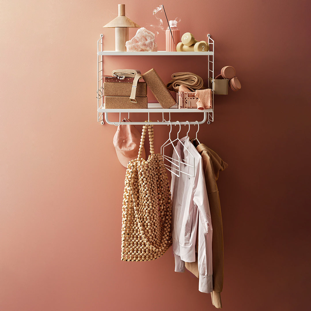 4-Pack Wooden Coat Hangers for Closet Organization - Heavy Duty Clothes Hangers for Jackets, Shirts & Pants - Space Saving Wardrobe Essentials for Home & Office Use