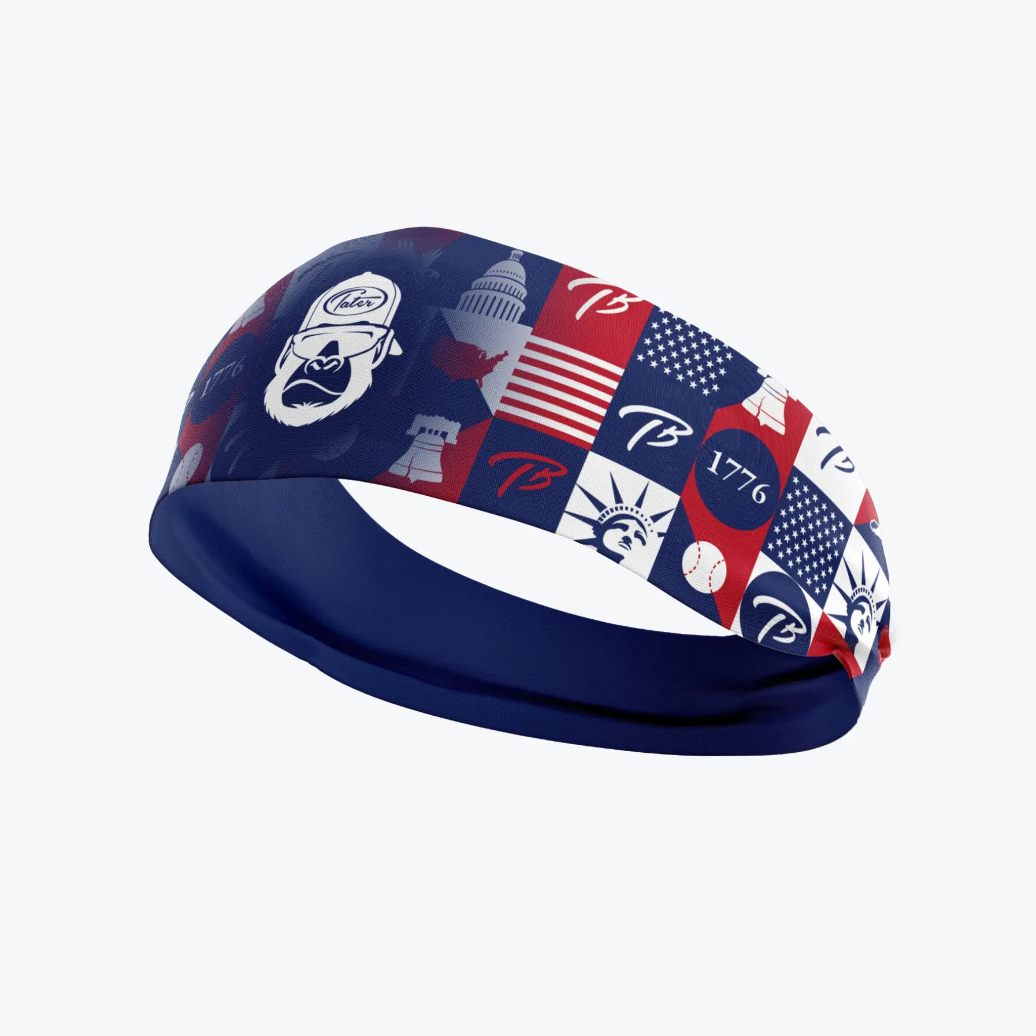 USA Kong Baseball Headband - Adjustable & Sweat-Wicking for Men & Women - Perfect for Baseball, Softball, Running & Workouts