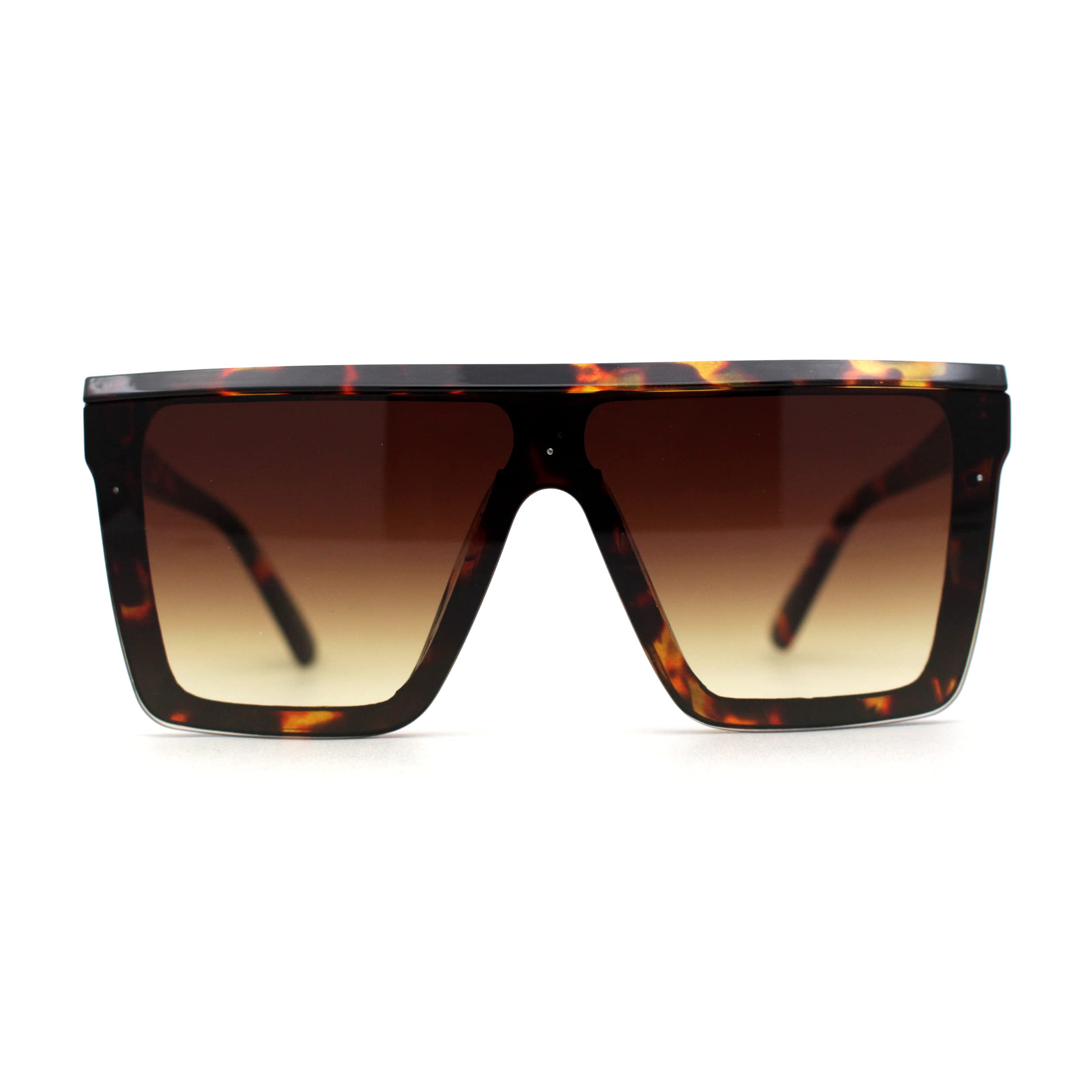 Stylish Flat Top Shield Rectangle Plastic Sunglasses for Men & Women - UV Protection, Trendy Fashion Accessory for Outdoor Activities, Beach, Driving & Summer Style