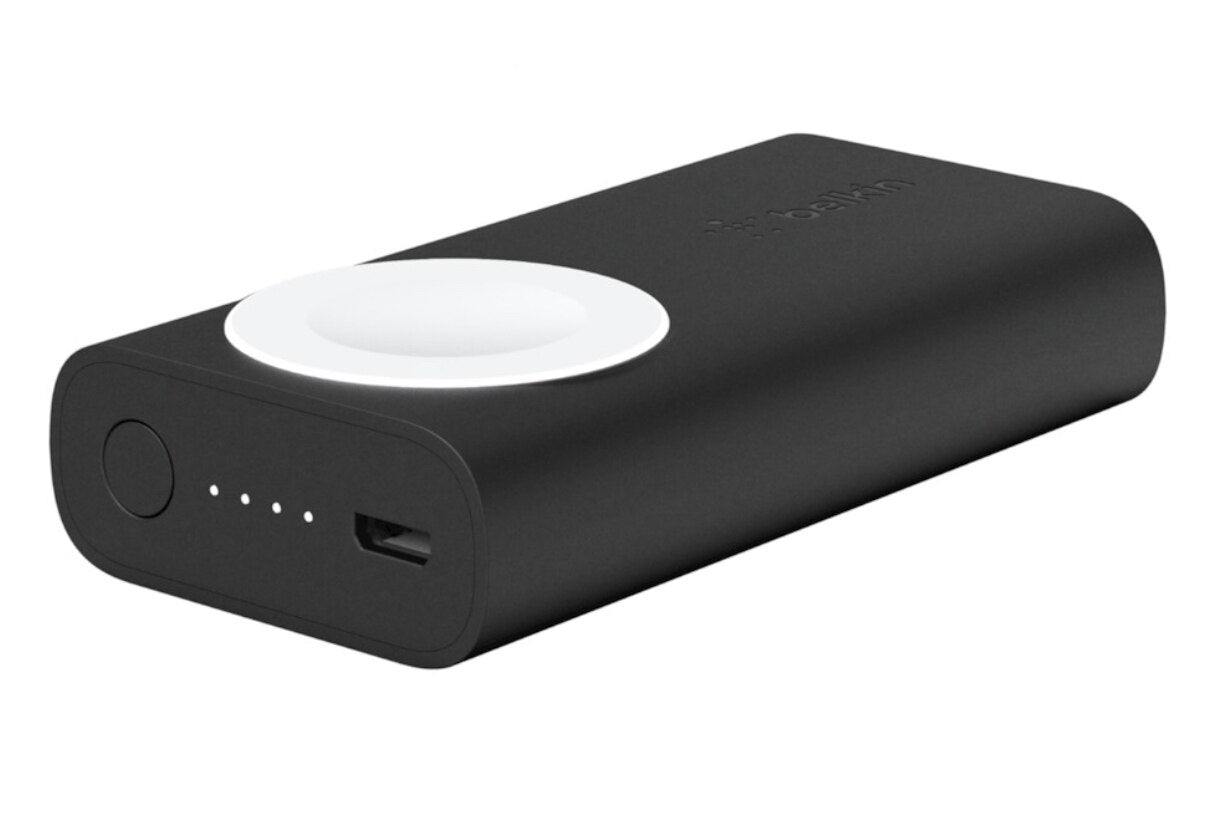 Belkin 2K Portable Power Bank for Apple Watch - USB & Micro USB Charging Cable Included - Black | Perfect for Travel, Gym & Outdoor Activities