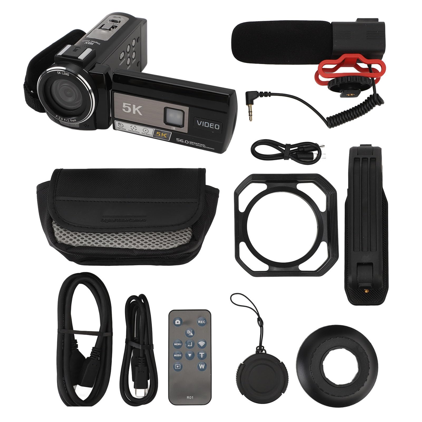 5K WiFi Vlogging Camera with 18X Digital Zoom & 3