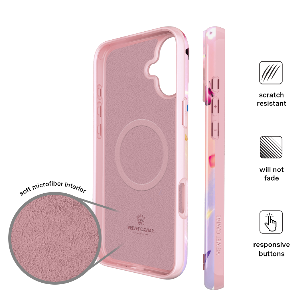 Aura Butterfly iPhone Case - Elegant Floral Design Protective Cover for iPhone 12/13/14/15 Pro Max - Perfect for Everyday Use, Travel & Special Occasions