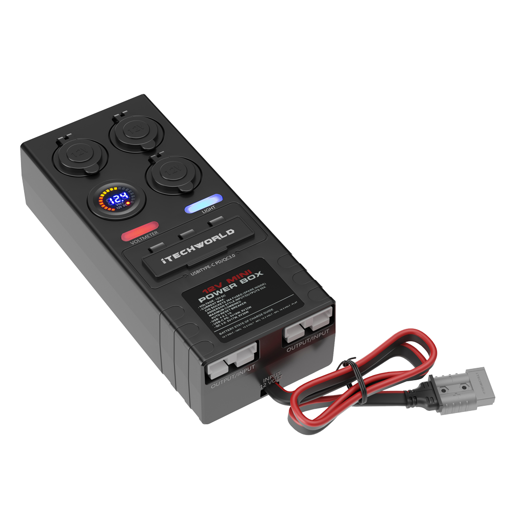 iTechworld Mini Control Box 12V DC - Compact Power Controller for Automotive, Marine, and DIY Electronics Projects