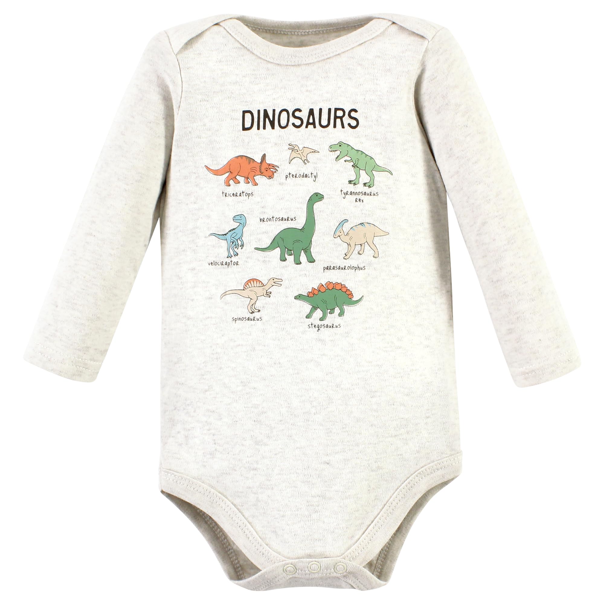 Hudson Baby Unisex Cotton Bodysuit, Pants & Shoe Set - Dinosaur Adventures (0-3 Months) | Soft Newborn Outfit for Baby Boys & Girls | Perfect for Playtime, Photo Shoots & Gifts