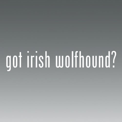 Irish Wolfhound Logo Vinyl Decal Sticker - Durable Die-Cut Bumper Sticker for Cars, Trucks, Windows, Laptops - Perfect for Pet Lovers, Irish Heritage Pride & Vehicle Customization