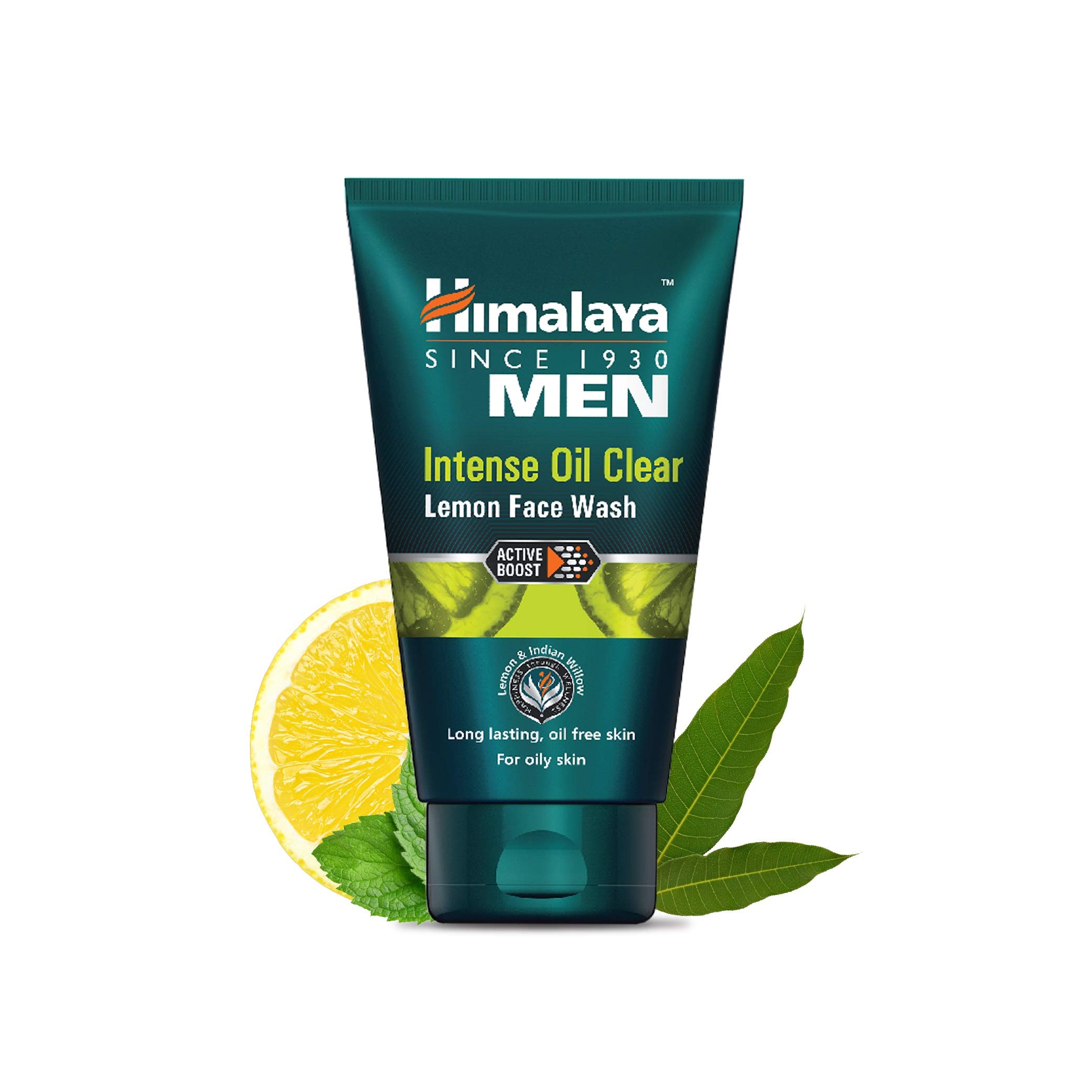 Himalaya MEN Intense Oil Clear Lemon Face Wash for Oily Skin - 50ml | Deep Cleansing, Acne Control & Oil-Free Skin | Perfect for Daily Face Wash Routine & Men's Skincare Regimen