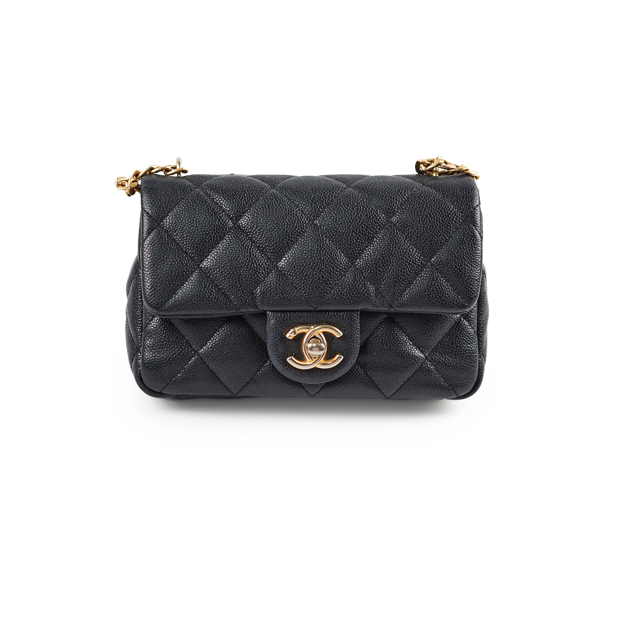 Chanel 23P Seasonal Caviar Mini Flap Bag Black with Microchip - Luxury Crossbody Purse for Women, Perfect for Parties, Dating & Everyday Use