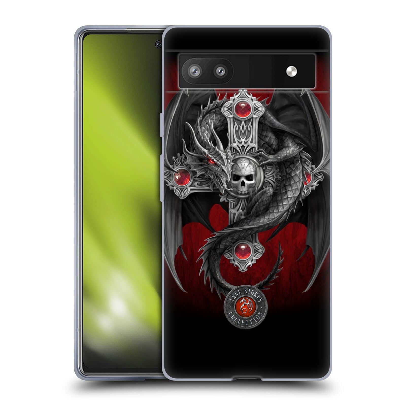 Anne Stokes Gothic Dragon Case for Google Pixel 6a - Stylish Protection