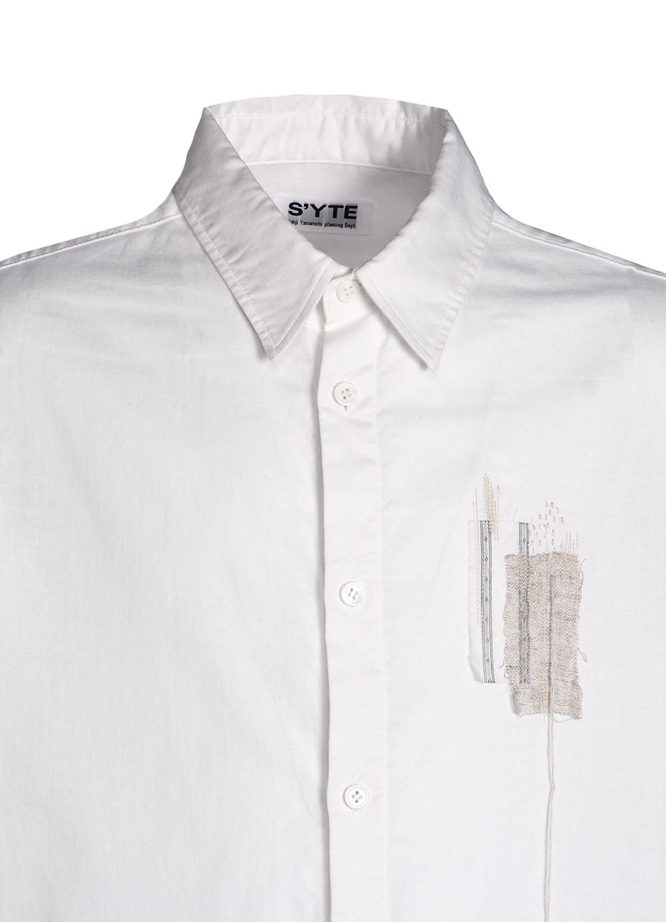 Stylish Cotton Twill Boro Applique Long Sleeve Shirt for Men & Women - Perfect for Casual Outings, Streetwear Fashion, and Layered Outfits