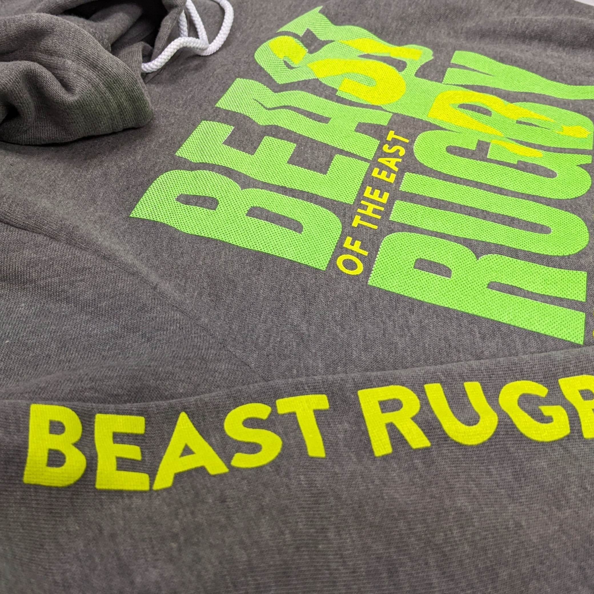 BOE '22 Beast Rugby Hoodie - Men's Warm Fleece Pullover for Rugby Fans | Perfect for Game Day, Training & Casual Wear