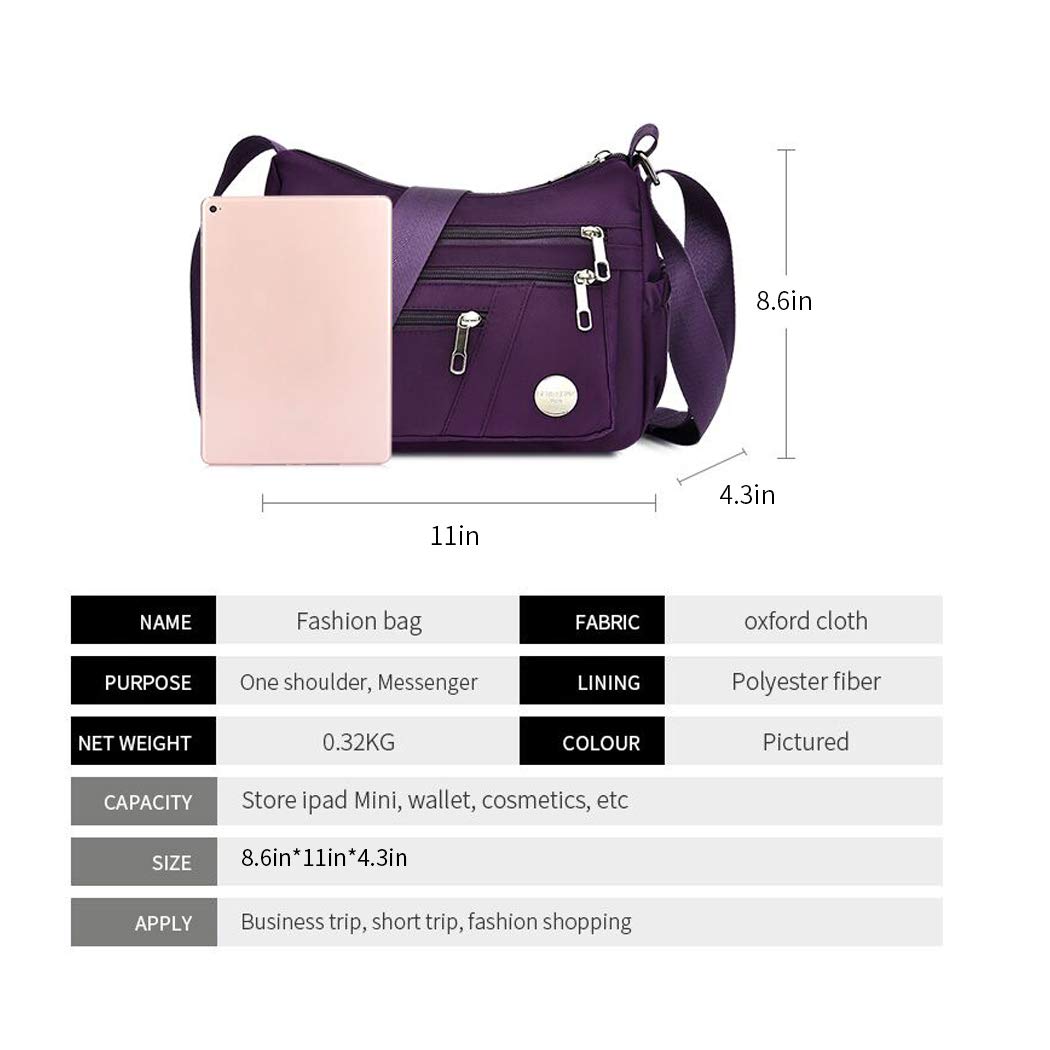 Stylish Women's Crossbody Bags - Lightweight Waterproof Nylon Tote & Anti-Theft Shoulder Messenger Bag for Everyday Use | Perfect for Work, Travel, Shopping & Outdoor Activities