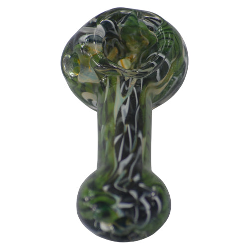 Premium Deep Color Glass Spoon Pipes for Smoking - Handmade Artistic Water Pipe for Herbs & Tobacco - Perfect for Home Use, Travel & Gifts