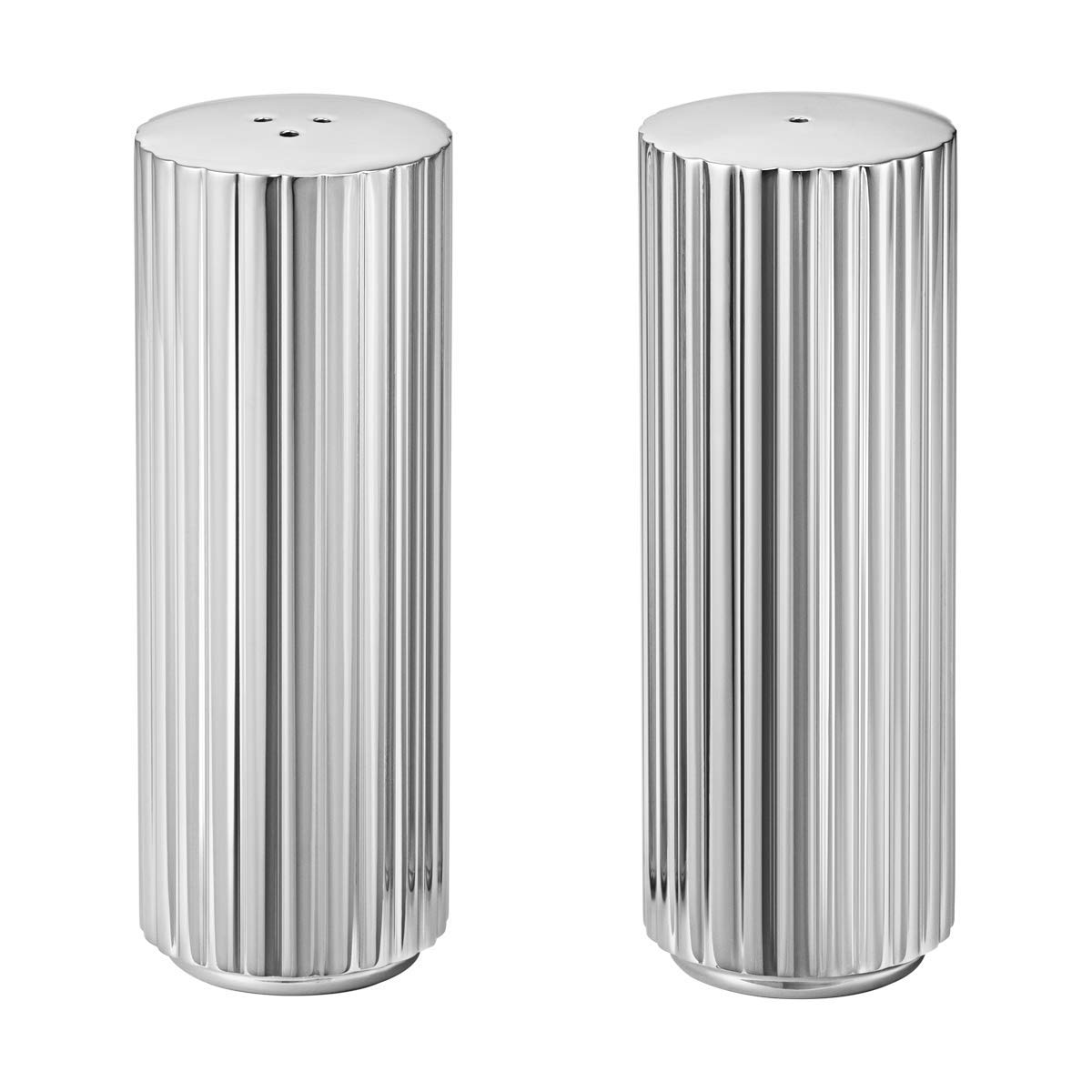 Georg Jensen Bernadotte Salt and Pepper Shakers Set - Premium Stainless Steel Spice Dispensers for Women - Perfect for Dining Table, Kitchen, and Gift Giving