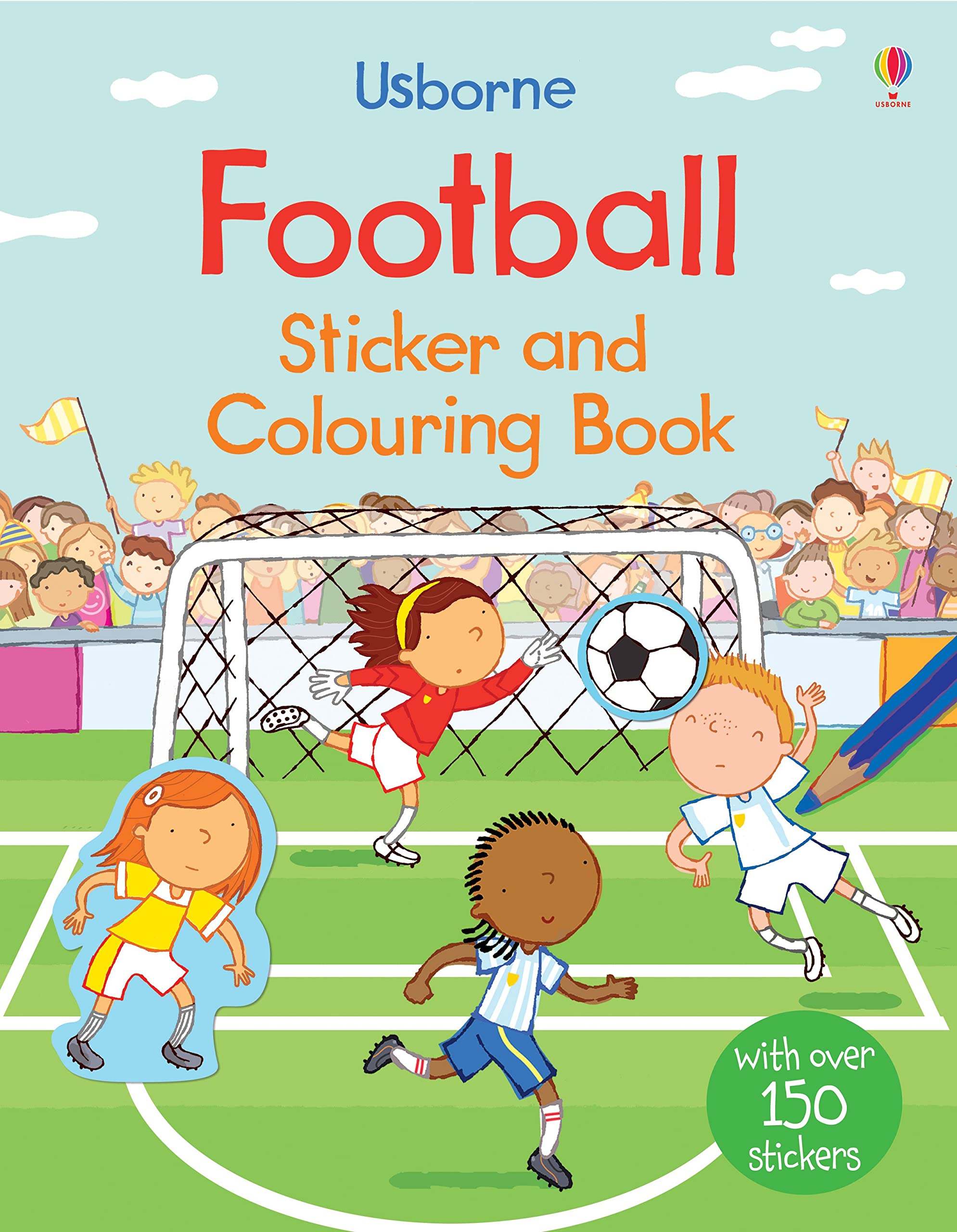 Football Sticker and Coloring Book for Kids - Fun Soccer Activity Book with Stickers for Children's Games, Parties & Creative Play
