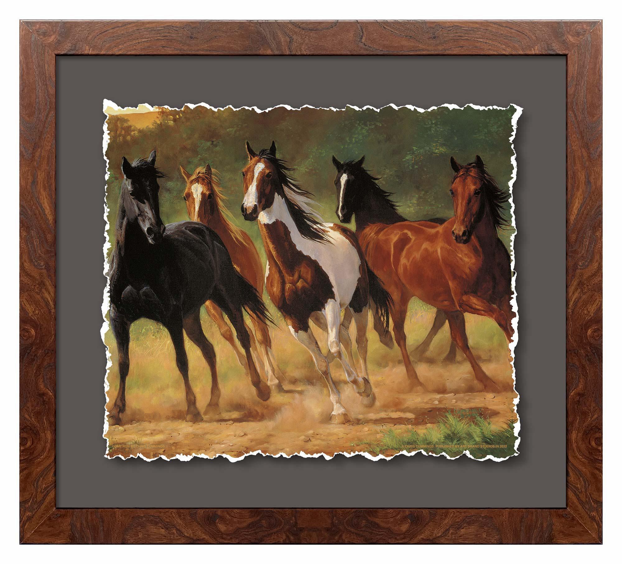 Burl Frame with Gray Mat