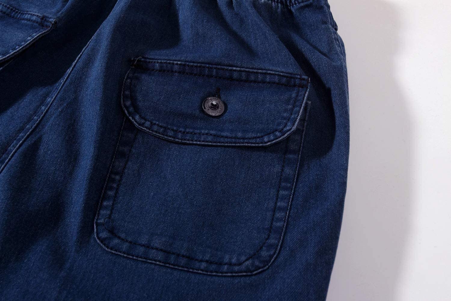 Ylingjun Men's Stretch Elastic Waist Jeans - Comfortable Loose Fit Pull On Denim Pants for Casual Wear | Perfect for Work, Travel & Everyday Use