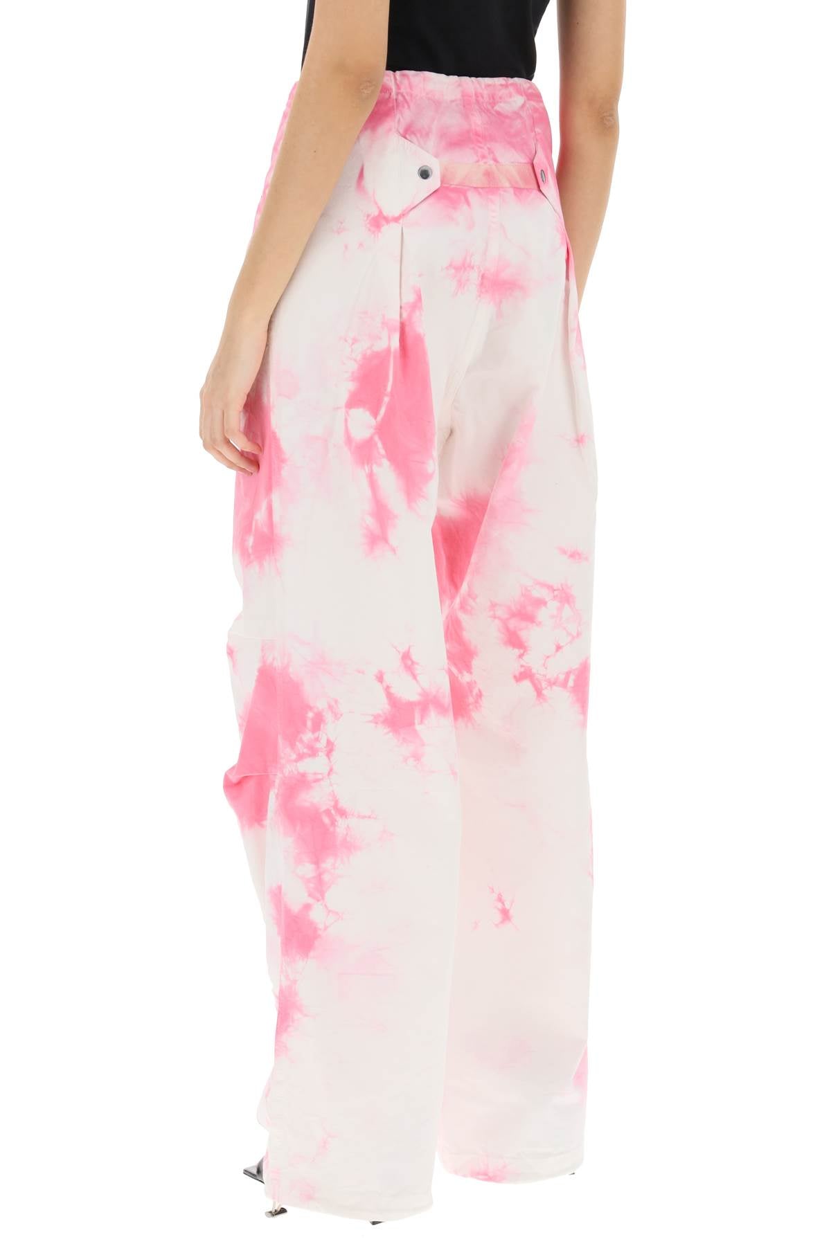 Darkpark Tie Dye Cotton Baggy Pants for Women - Boho Hippie Loose Fit Joggers for Yoga, Beach, and Festival Outfits