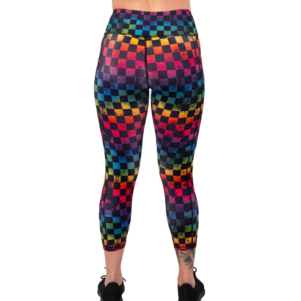 Prismatic Leggings for Women - High Waisted Yoga Pants with Colorful Geometric Patterns | Perfect for Yoga, Gym, Running & Everyday Wear